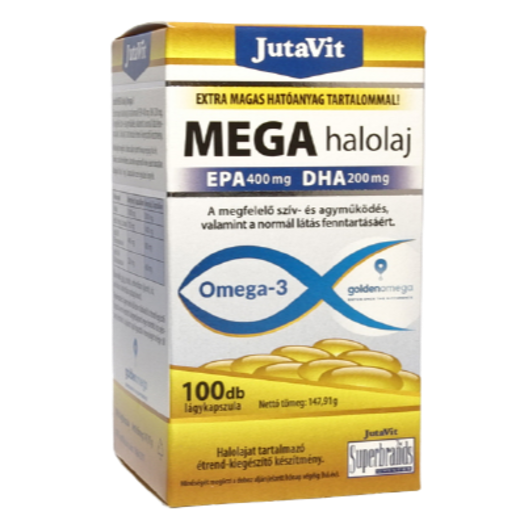 Jutavit MEGA halolaj Omega-3 100 db